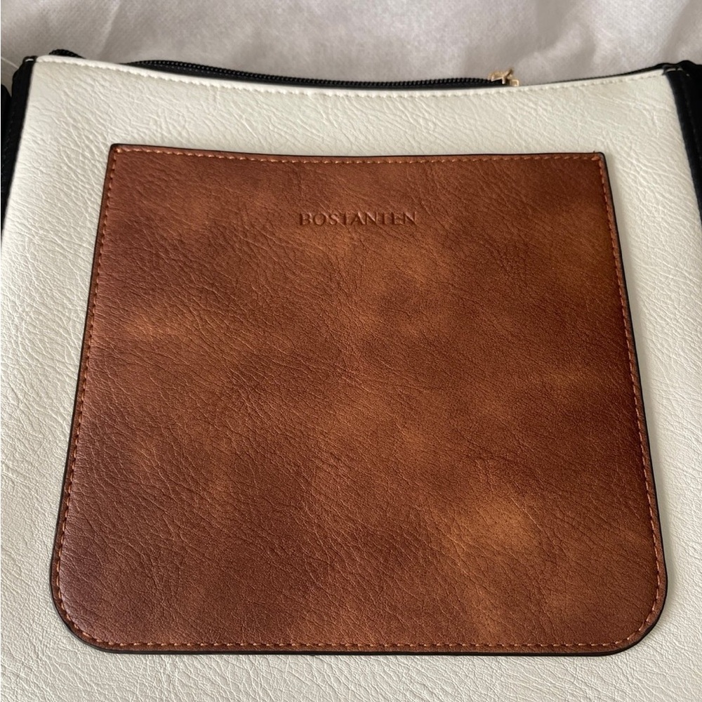 Bostanten Crossbody Leather Hobo Women’s Bag - Picture 4 of 8